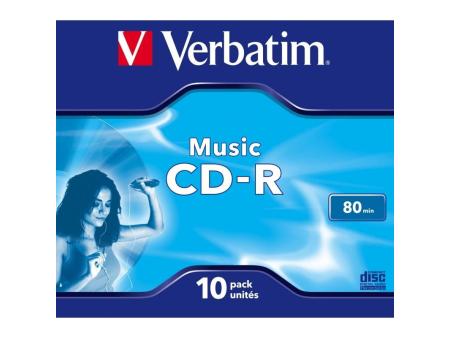 CD-R Verbatim Music 16X/ Caja-10uds