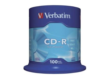 CD-R Verbatim Datalife 52X/ Tarrina-100uds