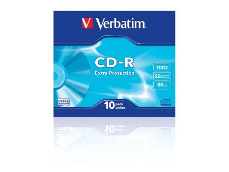 CD-R Verbatim Datalife 52X/ Estuche delgado-10uds