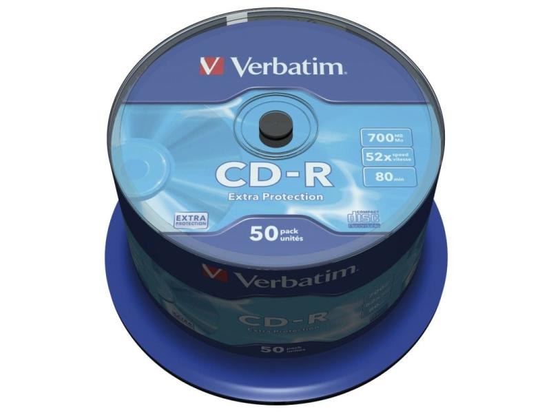 CD-R Verbatim Datalife 52X/ Tarrina-50uds