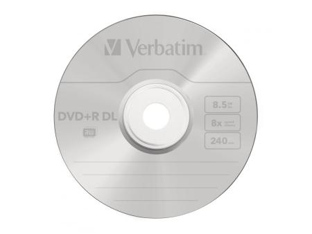 DVD+R Doble Capa Verbatim 8X/ Tarrina-25uds