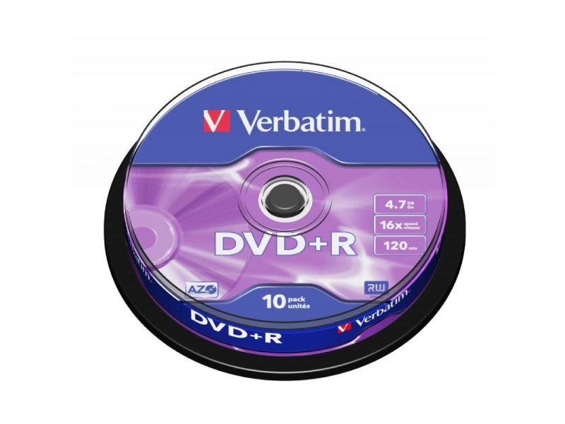 DVD+R Verbatim Advanced AZO 16X/ Tarrina-10uds