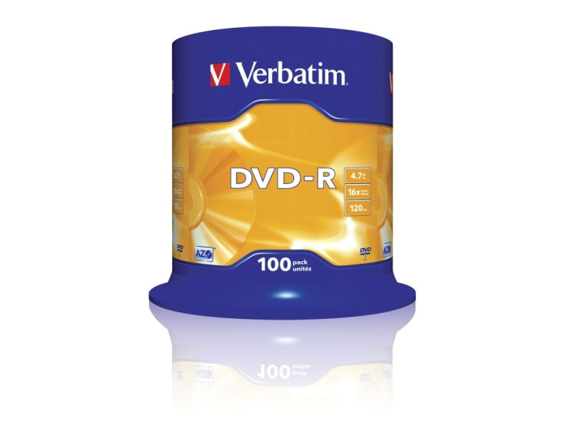 DVD-R Verbatim Advanced AZO 16X/ Tarrina-100uds