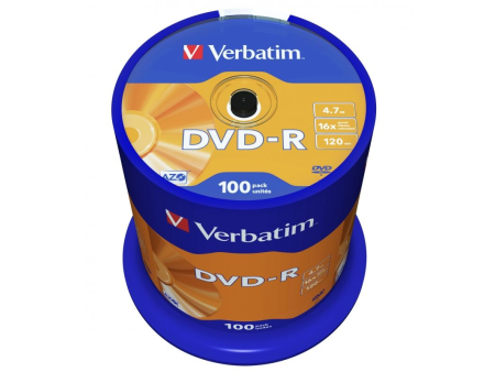 DVD-R Verbatim Advanced AZO 16X/ Tarrina-100uds