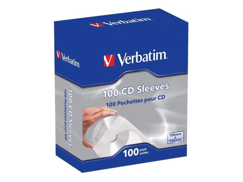 Fundas CD-R Verbatim Sleeves/ Caja-100uds