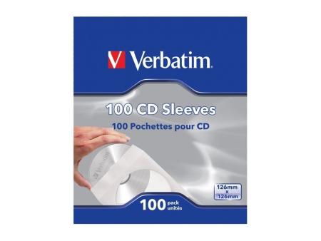 Fundas CD-R Verbatim Sleeves/ Caja-100uds