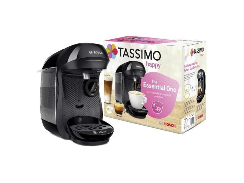 Cafetera de Cápsulas Bosch Tassimo Happy/ Negra/ Incluye Descuento 10 Euros en Café