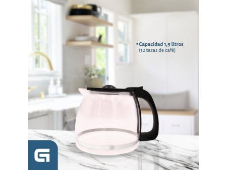 Cafetera de Goteo Grunkel Caf-B Aroma/ 12 Tazas/ Blanca