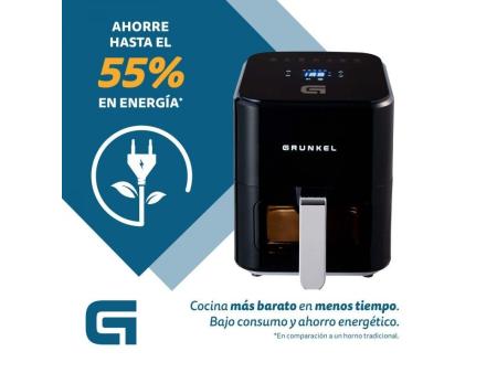 Freidora por Aire / Sin Aceite Grunkel Black Easy Fryer/ 1200W/ Capacidad 4L