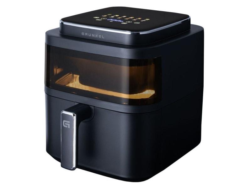 Freidora por Aire / Sin Aceite Grunkel Black Light Fryer/ 1400W/ Capacidad 6L