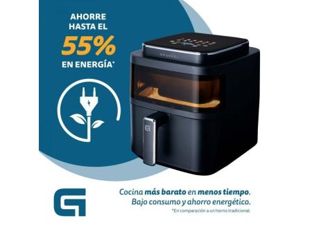 Freidora por Aire / Sin Aceite Grunkel Black Light Fryer/ 1400W/ Capacidad 6L