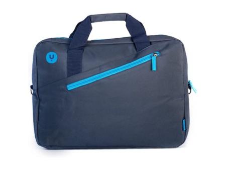 Maletín Monray Ginger para Portátiles hasta 15.6'/ Cinta para Trolley/ Azul