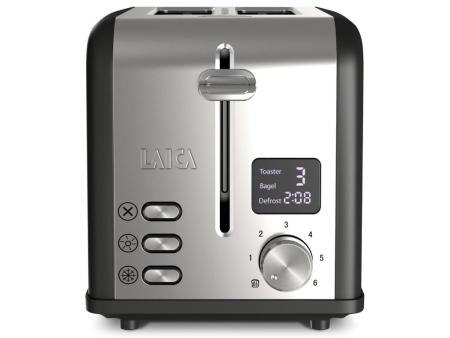 Tostador Laica HI1000L/ 880W/ Negro y Plata