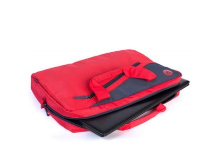 Maletín Monray Ginger para Portátiles hasta 15.6'/ Cinta para Trolley/ Rojo