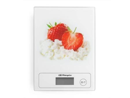 Báscula de Cocina Electrónica Orbegozo PC 1018/ hasta 5kg/ Blanca