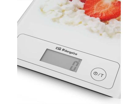 Báscula de Cocina Electrónica Orbegozo PC 1018/ hasta 5kg/ Blanca