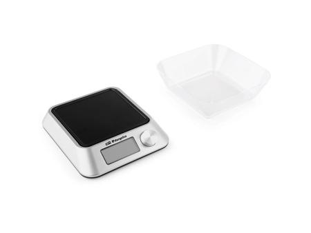 Báscula de Cocina Electrónica Orbegozo PC 1030/ hasta 5kg/ Plata