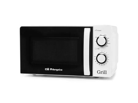 Microondas Orbegozo MIG 2130/ 700W/ Capacidad 20L/ Función Grill/ Blanco