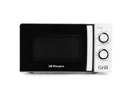 Microondas Orbegozo MIG 2130/ 700W/ Capacidad 20L/ Función Grill/ Blanco