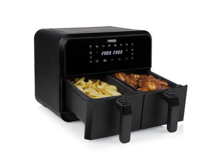 Freidora por Aire / Sin Aceite Princess Double Basket Airfryer 182068/ 2400W/ Capacidad 8L