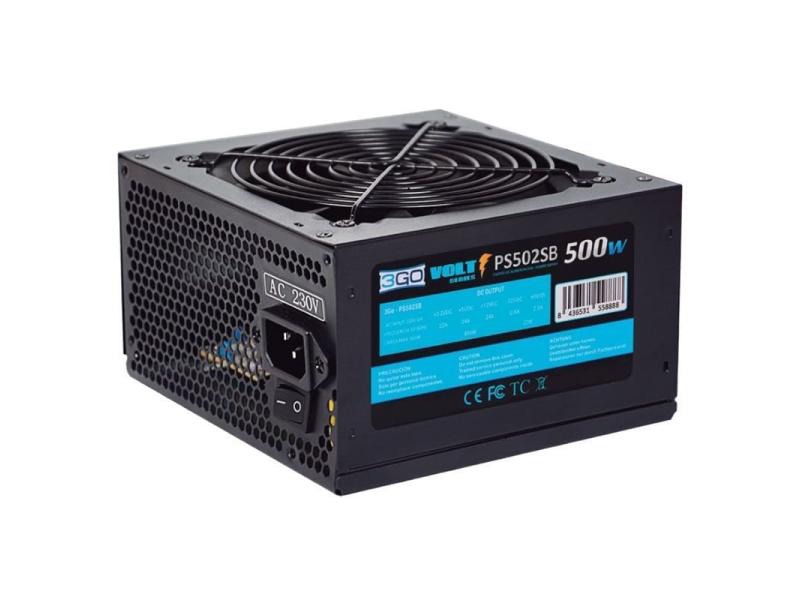 Fuente de Alimentación 3GO PS502SB/ 500W/ Ventilador 12cm