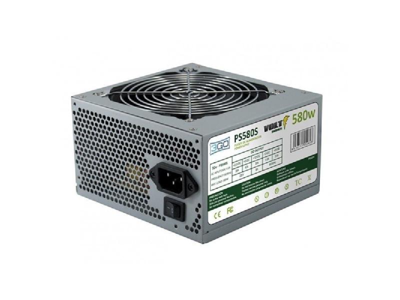 Fuente de Alimentación 3GO PS580S/ 580W/ Ventilador 12cm