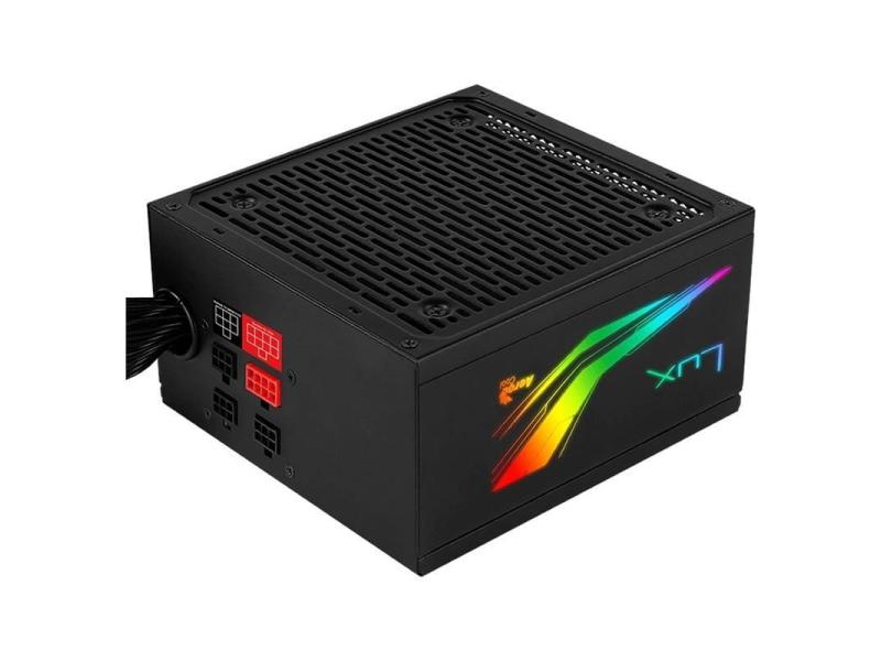 Fuente de Alimentación Aerocool LUX RGB 650M/ 650W/ Ventilador 12cm/ 80 Plus Bronze