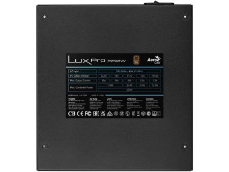 Fuente de Alimentación Aerocool LUXPRO550/ 550W/ Ventilador 14cm/ 80 Plus Bronze