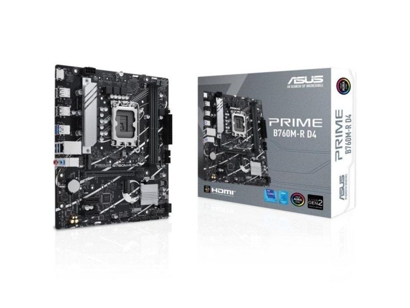 Placa Base Asus PRIME B760M-R D4 Socket 1700/ Micro ATX