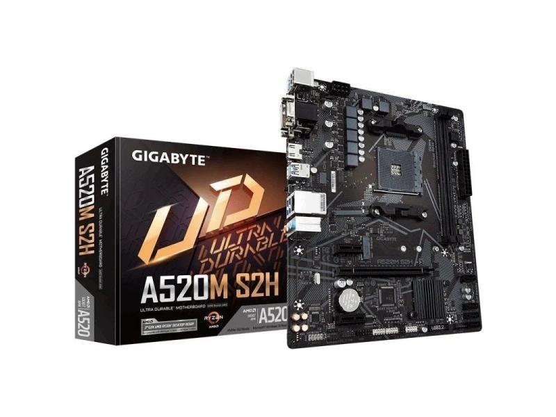 Placa Base Gigabyte A520M S2H Socket AM4/ Micro ATX