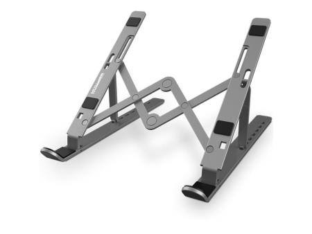 Soporte Nox Axys Stand para Portátiles/ Tablets hasta 17'/ Plata