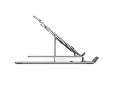 Soporte Nox Axys Stand para Portátiles/ Tablets hasta 17'/ Plata