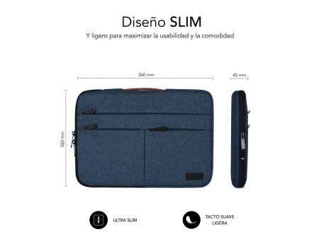 Funda Subblim Air Padding 360 Sleeve para Portátiles hasta 14'/ Azul