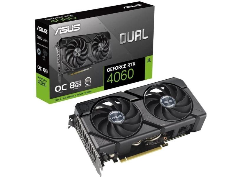 Tarjeta Gráfica Asus Dual GeForce RTX 4060 EVO OC/ 8GB GDDR6