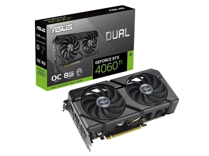 Tarjeta Gráfica Asus Dual GeForce RTX 4060 Ti EVO OC Edition/ 8GB GDDR6