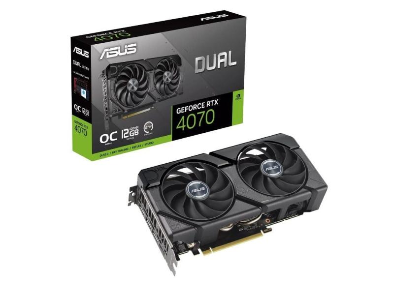 Tarjeta Gráfica Asus Dual GeForce RTX 4070 EVO OC Edition/ 12GB GDDR6X