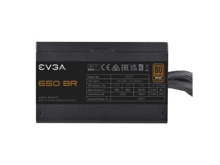 Fuente de Alimentación EVGA 650 BR/ 650W/ Ventilador 12cm/ 80 Plus Bronze