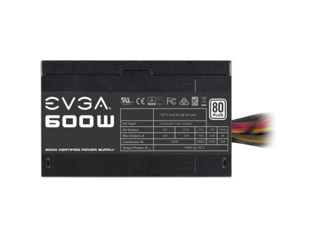 Fuente de alimentación EVGA 600W/ 600W/ Ventilador 12cm/ 80 Plus