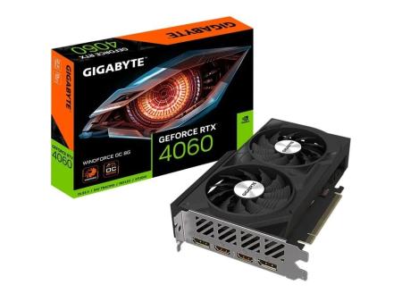 Tarjeta Gráfica Gigabyte GeForce RTX 4060 WindForce OC 8G/ 8GB GDDR6