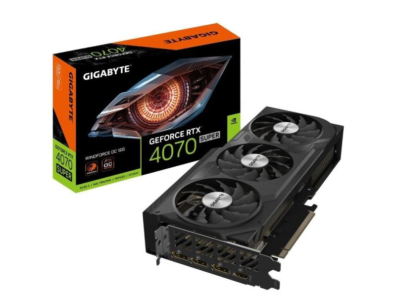 Tarjeta Gráfica Gigabyte GeForce RTX 4070 SUPER WindForce OC 12G/ 12GB GDDR6X