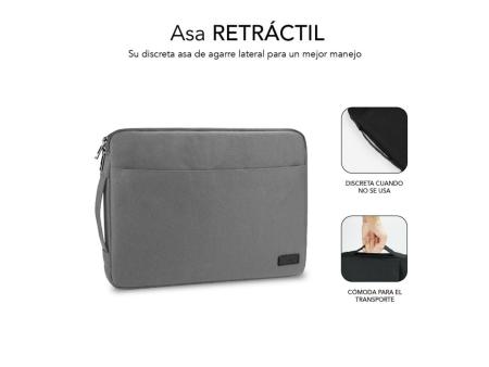 Funda Subblim Urban Laptop Sleeve para Portátiles hasta 15.6'/ Gris