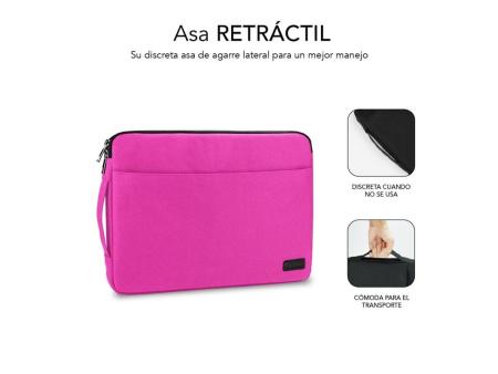 Funda Subblim Urban Laptop Sleeve para Portátiles hasta 15.6'/ Rosa