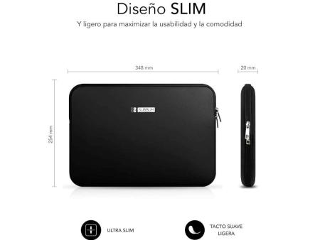 Funda Subblim Business Laptop Sleeve Neoprene para Portátiles 13.3'-14'/ Negra