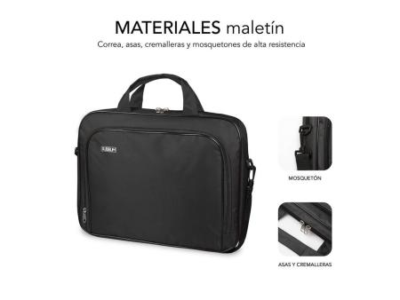 Maletín Subblim Oxford para Portátiles hasta 16'/ Negro