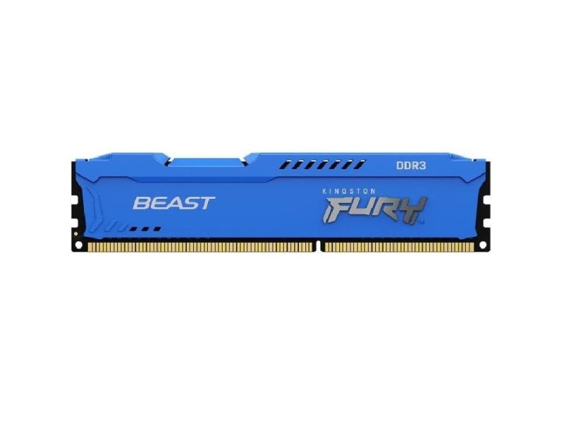 Memoria RAM Kingston FURY Beast 8GB/ DDR3/ 1600MHz/ 1.5V/ CL10/ DIMM