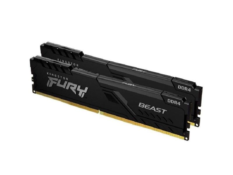 Memoria RAM Kingston FURY Beast 2 x 8GB/ DDR4/ 2666MHz/ 1.2V/ CL16/ DIMM