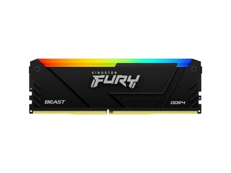 Memoria RAM Kingston FURY Beast RGB 16GB/ DDR4/ 3200MHz/ 1.35V/ CL16/ DIMM