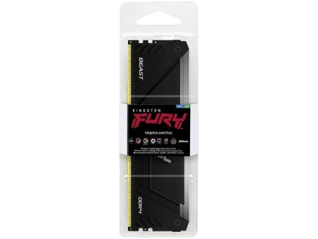 Memoria RAM Kingston FURY Beast RGB 16GB/ DDR4/ 3200MHz/ 1.35V/ CL16/ DIMM