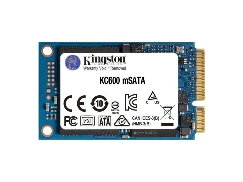 Disco SSD Kingston KC600 512GB/ mSATA/ Full Capacity