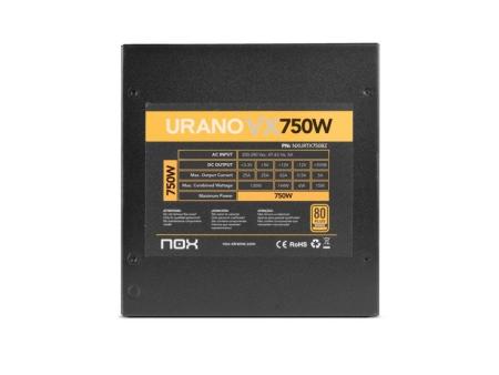 Fuente de Alimentación Nox Urano VX/ 750W/ Ventilador 14cm/ 80 Plus Bronze